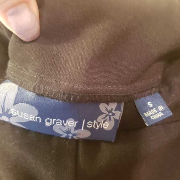 Susan Graver Stretch Straight Leg Pants, Size Small, Black - Picture 6 of 8